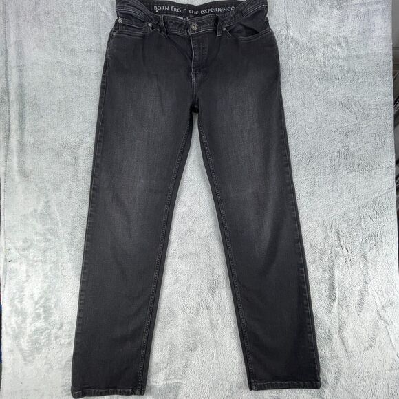 Prana Born From The Experience Jeans Men's 36 X 34 Black Slim Fit Straight Leg - Picture 1 of 15